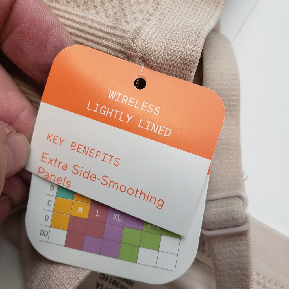 Warner's Soft Beige Bra Wireless Lightly Lined - Picture 5 of 5
